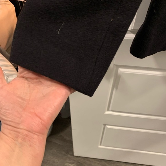 Eddie Bauer black wool jacket blazer pea coat - Picture 3 of 3